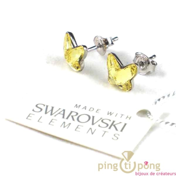 Quel est le prix des bijoux : Boucles d'oreilles de marque en argent 925 et cristal Swarovski Elements : 12,99 €