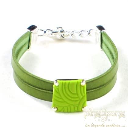 bracelet pastacuita trapeze vert