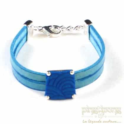 Bracelet Pastacuita trapezium blue-0