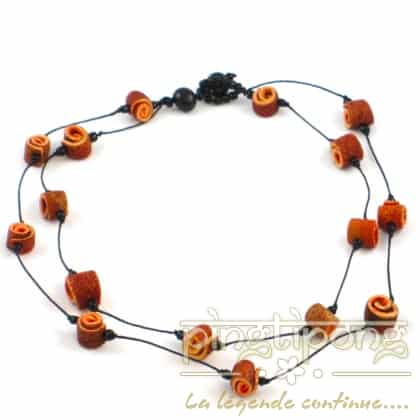 orange peel necklace