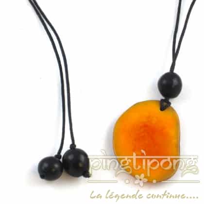 yellow tagua necklace