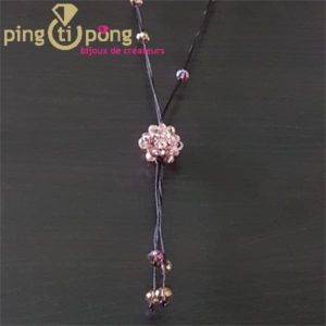 Bijou original : Sautoir perles roses