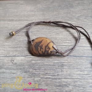 BIjou nature : Bracelet tagua marron GREENAGE