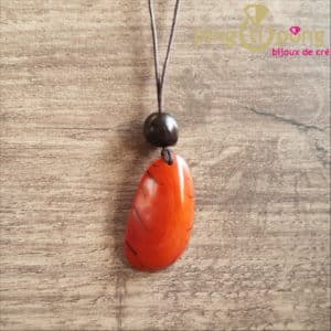 Bijou original : Collier tagua orange GREENAGE