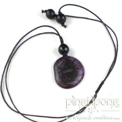 necklace green age tagua violet