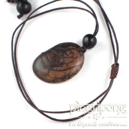 collier green age tagua beige