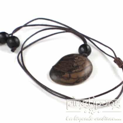 collier green age tagua beige