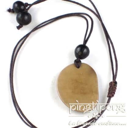 collier green age tagua beige