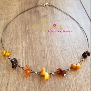 Collier d'ambre en perles d'ambre hawaii 4 couleurs BALTICAMBRE-0