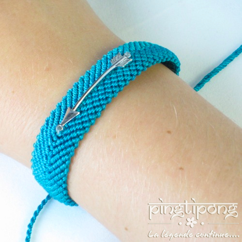 en bleu turquoise