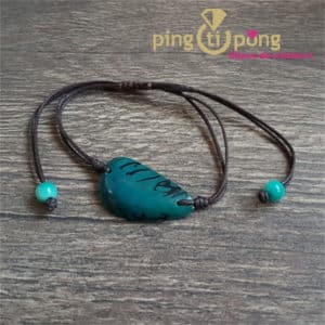 Bijou original : Bracelet tagua bleu GREENAGE