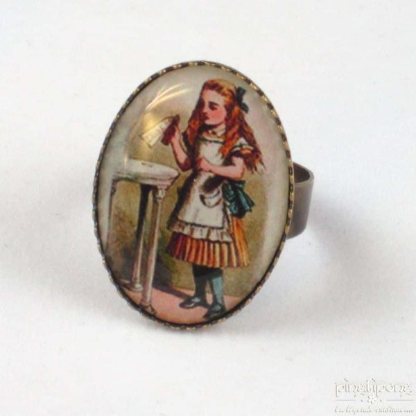 bague réglable Alice au pays des merveilles