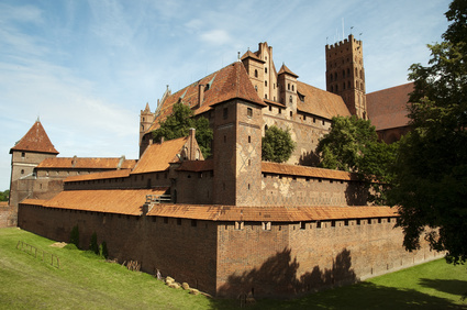 Marlbork Castle, castle of the Teutonic knights masters of amber in the Middle Ages