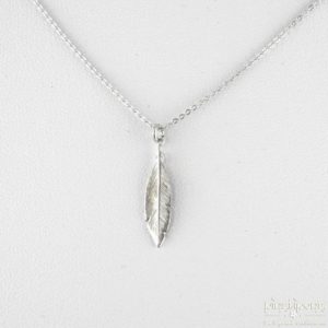 collier plume XS en argent de L'AVARe bijoux