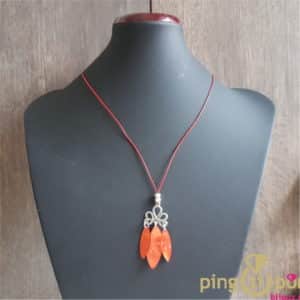Bijou original : Sautoir nacre orange La Petite Sardine