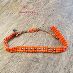 Bracelet togo orange L'avare