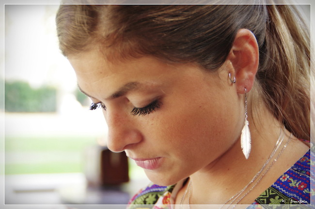 bijoux à offrir sans risque d'allergie : boucles d'oreilles L'AVARE en argent rhodié