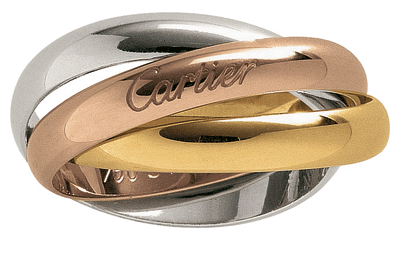 Bague trinity Cartier® créée à la demande de Jean Cocteau, un Best seller de la maison Cartier