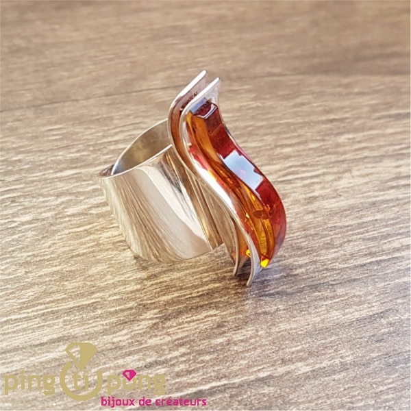 Amber ring OSTROWSKI