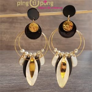Boucles Anne or et nacre La Petite Sardine