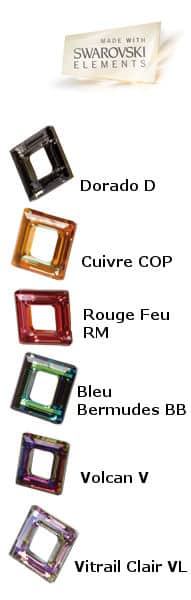 colors of swarovski crystal from the