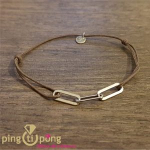 Bracelet taupe 3 anneaux de L'avare