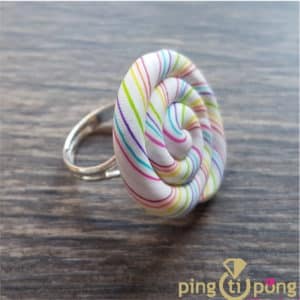 Bijou original : Bague sucette PINGTIPONG