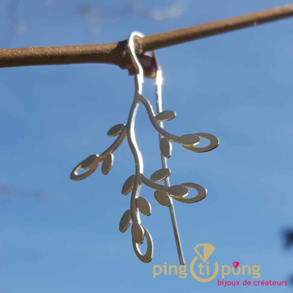 outside Kelim Design earring in the shape of a tree branch