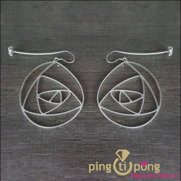 Kelim Design spiral earrings