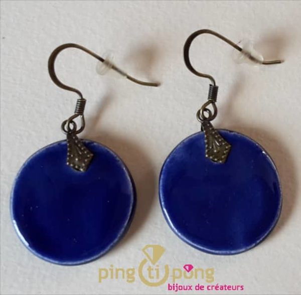 Round marine earrings C. ALLOING