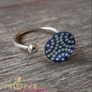 Bijou en ancre : Bague en argent et nacre La Petite Sardine