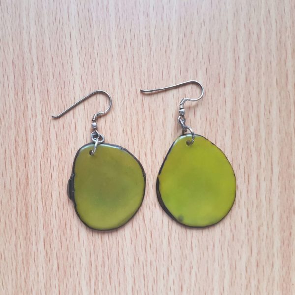 Boucles en tagua vert GREEN AGE