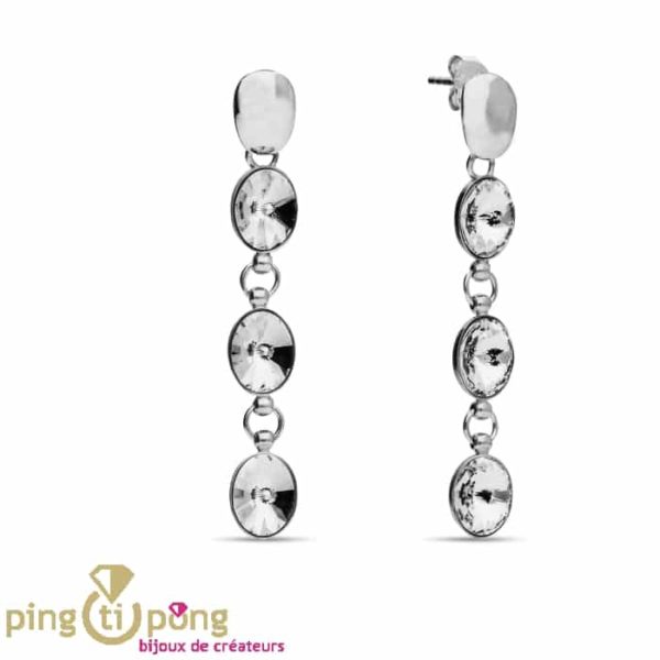 SPARK diamond cascade earrings