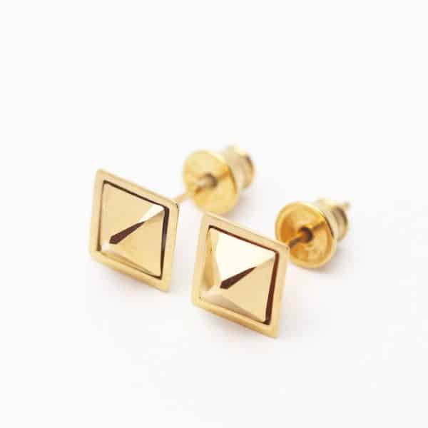 Swarovski jewellery: gold and vermeil crystal earrings by Ostrowski Design