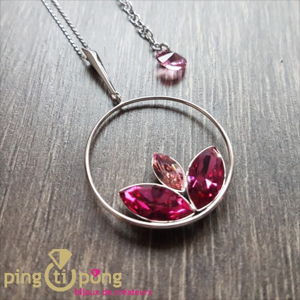 Original jewel : Pink Lotus necklace by SPARK
