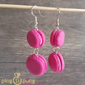 Bijoux gourmands : boucles macarons de 50 oneShot