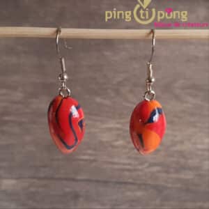 Bijoux fantaisie : Boucles olives colorées de 50 oneShot