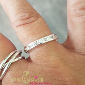 Bijou original : Bague argent et oxydes CANYON