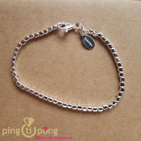 Original jewel : Cubic pearl bracelet of CANYON