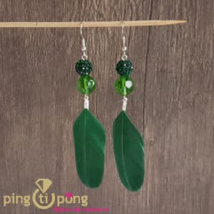 Bijoux originaux : Boucles plumes 50 oneShot