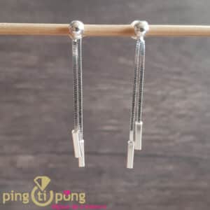 Bijoux artisanaux : Boucles d'oreilles argent CANYON